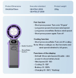 Refrigeration High Speed Cold Cooling Ice Compress Fan 100 Gear Adjustment Portable High Speed Handheld Fan - Image 8