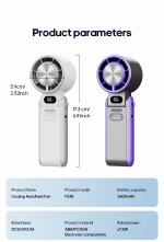 Refrigeration High Speed Cold Cooling Ice Compress Fan 100 Gear Adjustment Portable High Speed Handheld Fan - Image 7