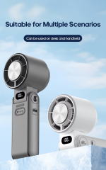 Refrigeration High Speed Cold Cooling Ice Compress Fan 100 Gear Adjustment Portable High Speed Handheld Fan - Image 3